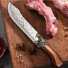 4pcs Stainless Steel Hand Forged Kitchen Knife Boning Knife Killing Pig Knife with Sharp Butcher Knife Fruit Knife