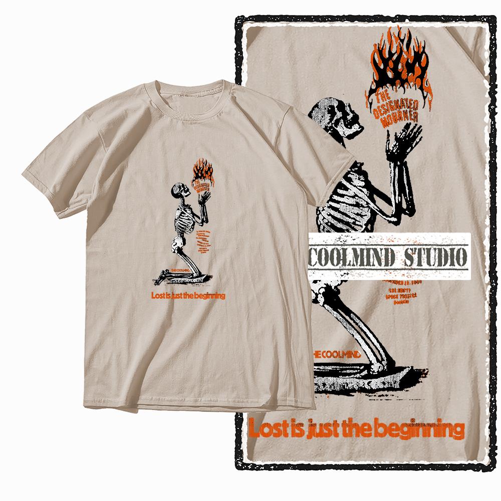Coolmind Z1046 100% Cotton skate lover Exclusive Graphic Men T shirt Cotton men tshirt cool t-shirt for men tee shirt