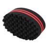 2pcs Afro Twist Hair Pick Comb and Hair Sponge Curl Double Sides Sponge Steel Brush Set for Men