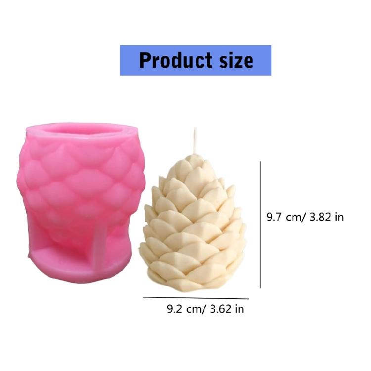 Pinecone Shaped Candle Silicones Molds for Gypsum Decorations Epoxy Resin Casting Craft Project
