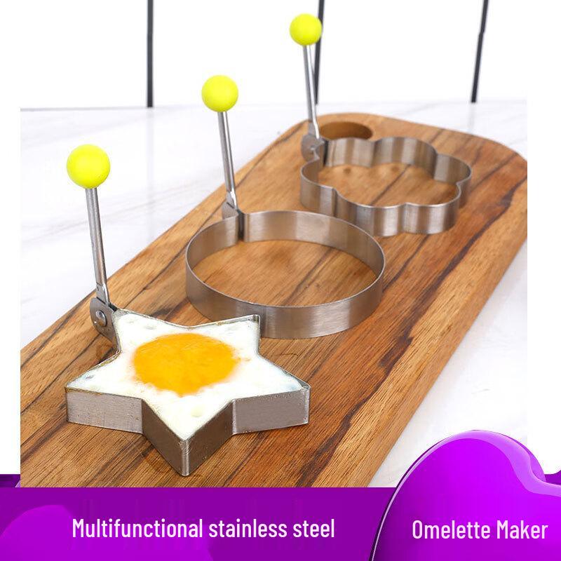 Chang Baosen Stainless Steel Non-Stick Egg Molds, 10-Piece Set