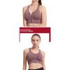 Shock-proof Gathering Plus Size Running Yoga Fitness Bra Hollow-out Beauty Back Front Zipper Sports Underwear Women