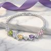 Colorful Zircon Bracelet Wristband Friendship Bracelet Women Crystal Hand Bracelet  Hand Accessory