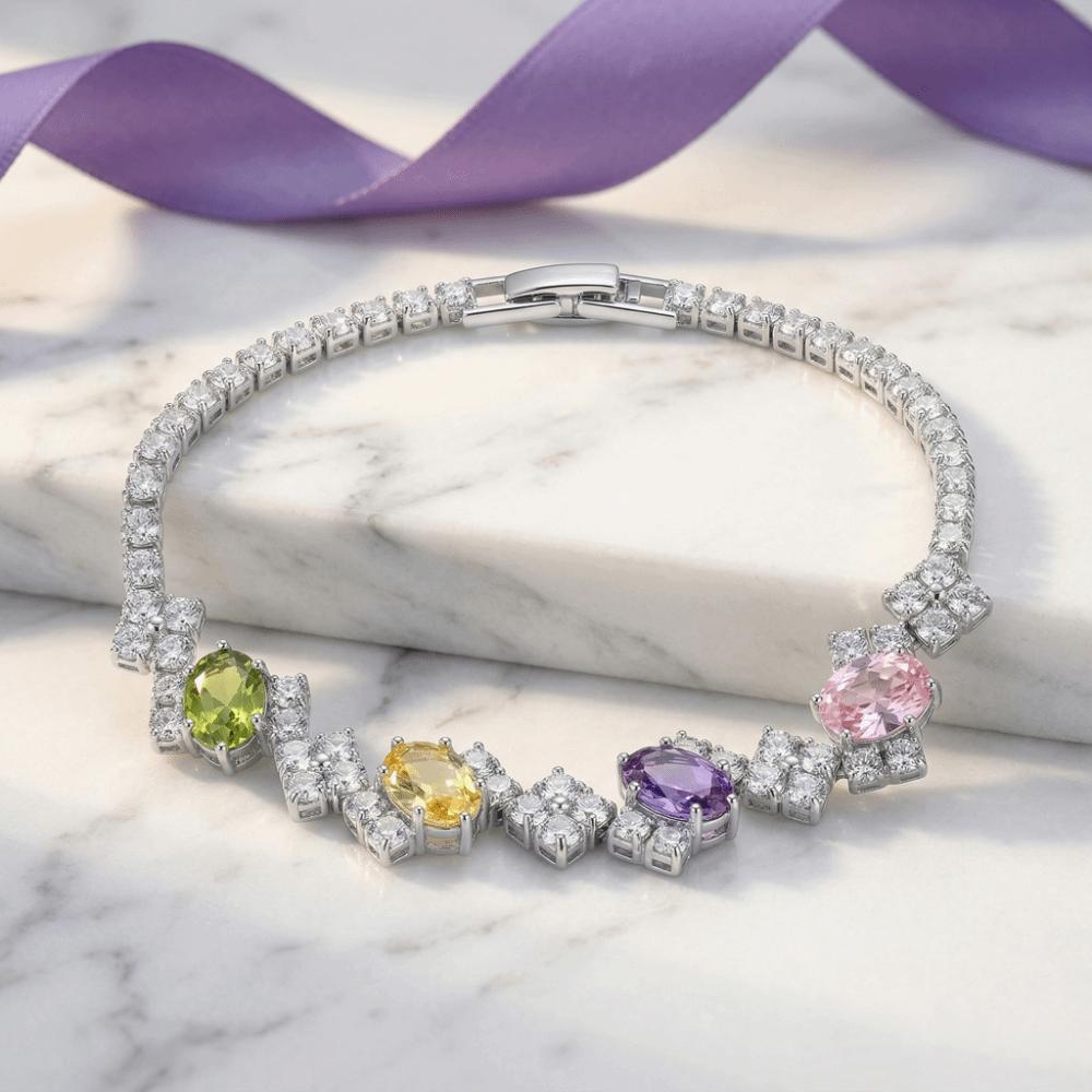 Colorful Zircon Bracelet Wristband Friendship Bracelet Women Crystal Hand Bracelet Hand Accessory