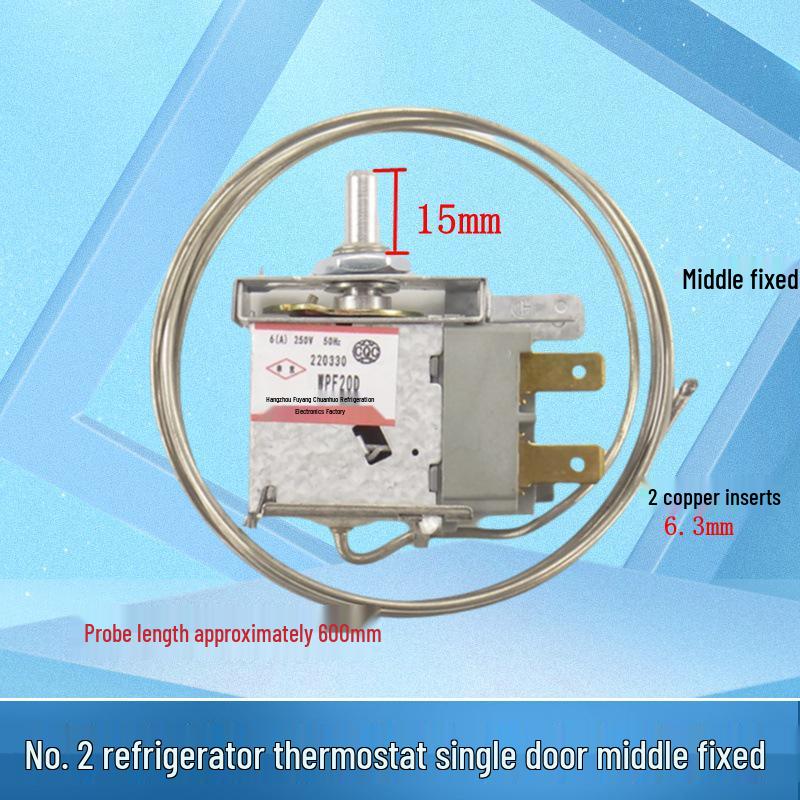 

Универсальный термостат холодильника WDF20: Механический регулятор температуры, полностью автоматический с оригинальным интеллектуальным переключателем.