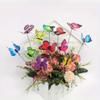 Single-Layer Butterfly Decorative Garden Stakes Home Decoration Vase Filling Garden Decoration Realistic 3D Butterfly Design