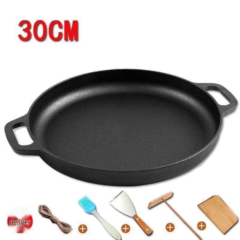 Multi-Purpose Cast Iron Flat Pan & Griddle Set