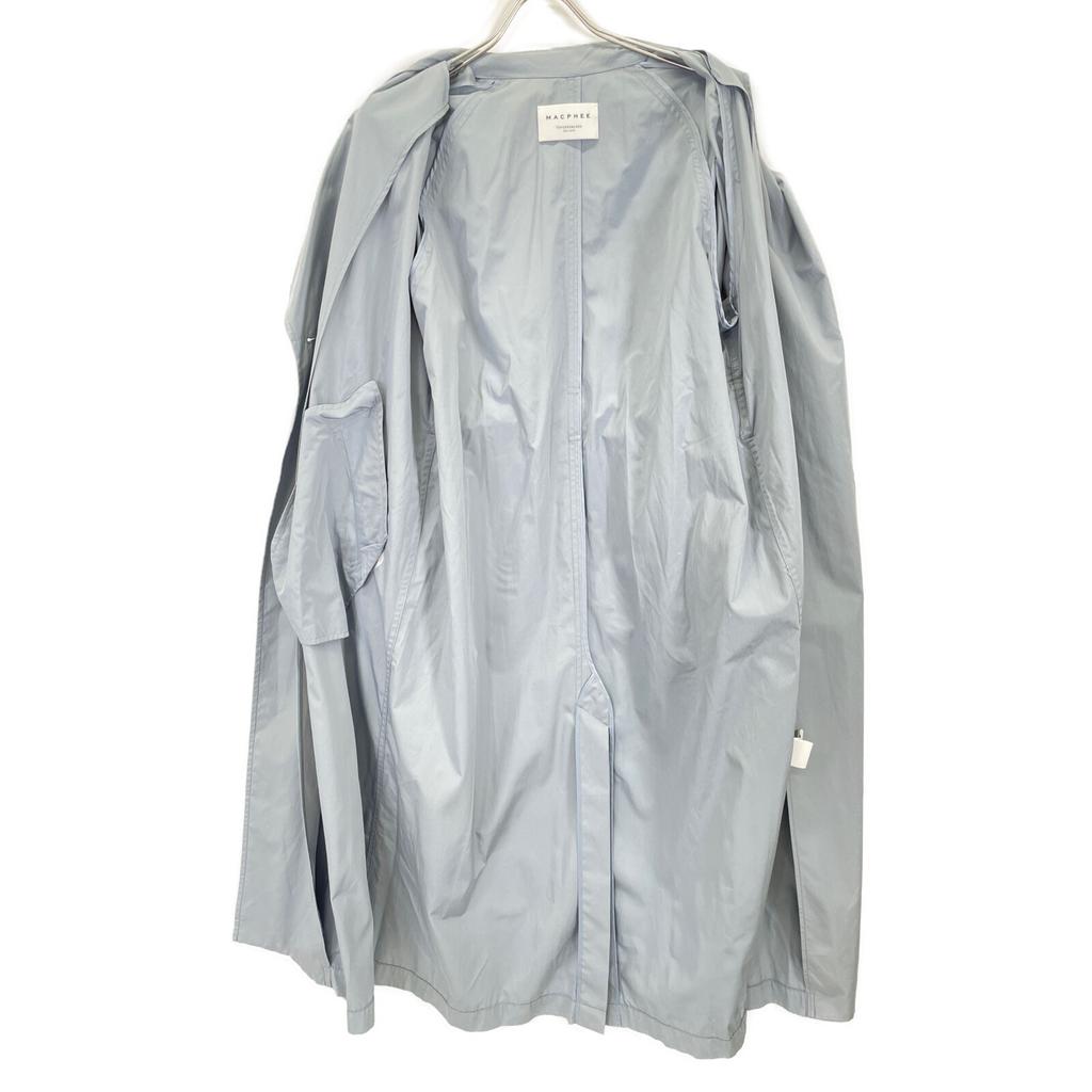 MACPHEE Light Blue Cotton Polyester Weather Trench Coat Coat 36 Light blueUsed