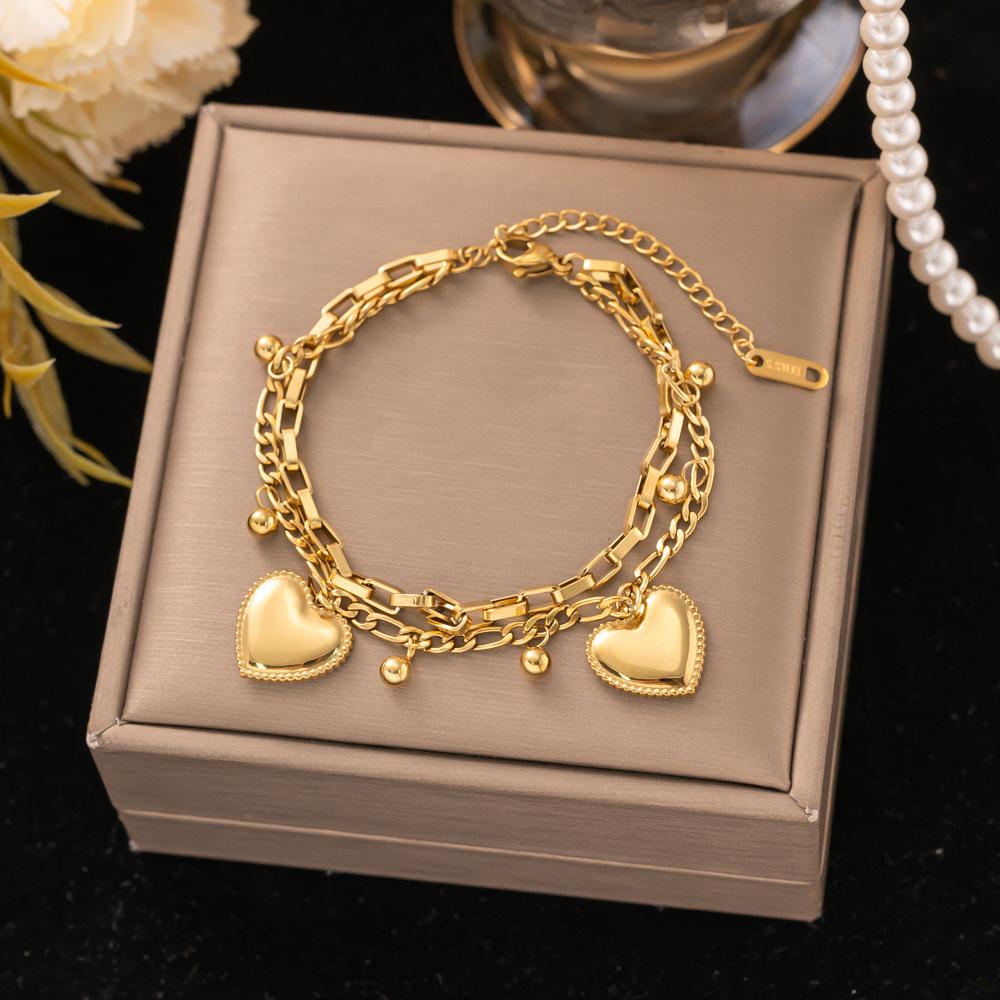 Fashion Titanium Steel Bracelet Never Fade Elegant Durable Jewelry for Women Men Unisex