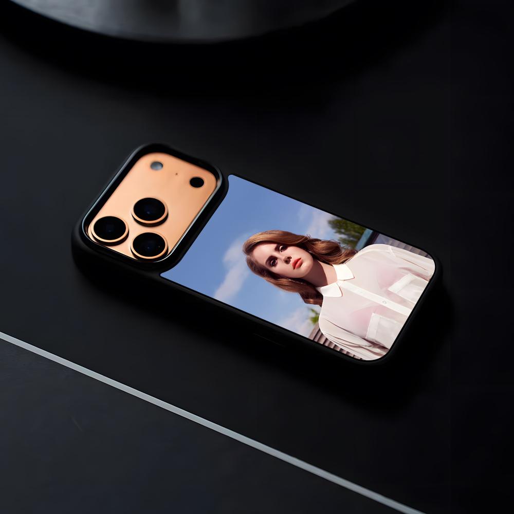 Lana Del Rey LDR Singer Phone Case For IPhone 17 16 15 14 13 12 Pro Max Plus Black Frame Hard Shell