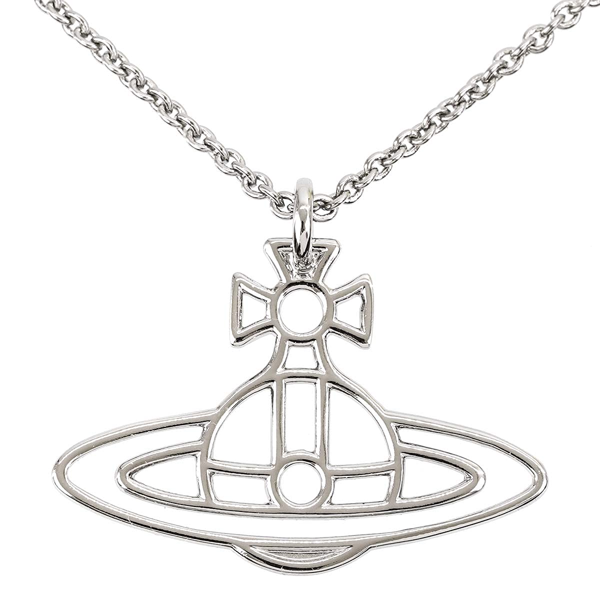 

Vivienne Westwood Necklace 63020259 THIN LINES FLAT ORB PENDANT W003 PALLADIUM [Vivienne Westwood] Women s [Item]