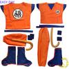 NEW Adults Kids Goku Cosplay Costumes For Boys Men Krillin Training Clothes Suit Outfits Son Goku Super Saiyan Wig Party Costume
