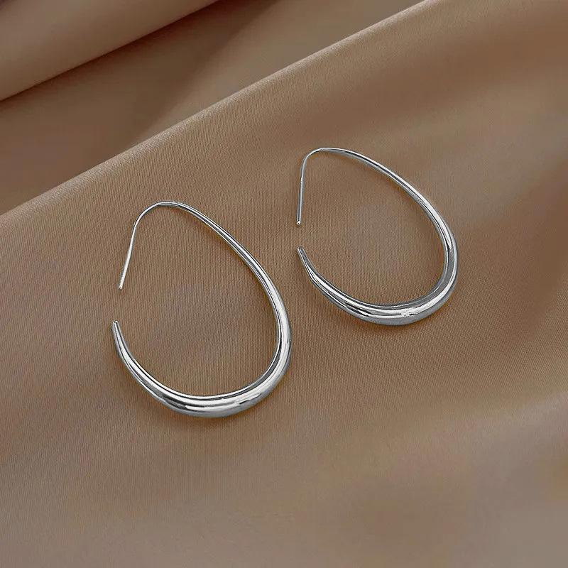 1 Pair, Stylish Gold-plated Simple, Atmospheric Earrings