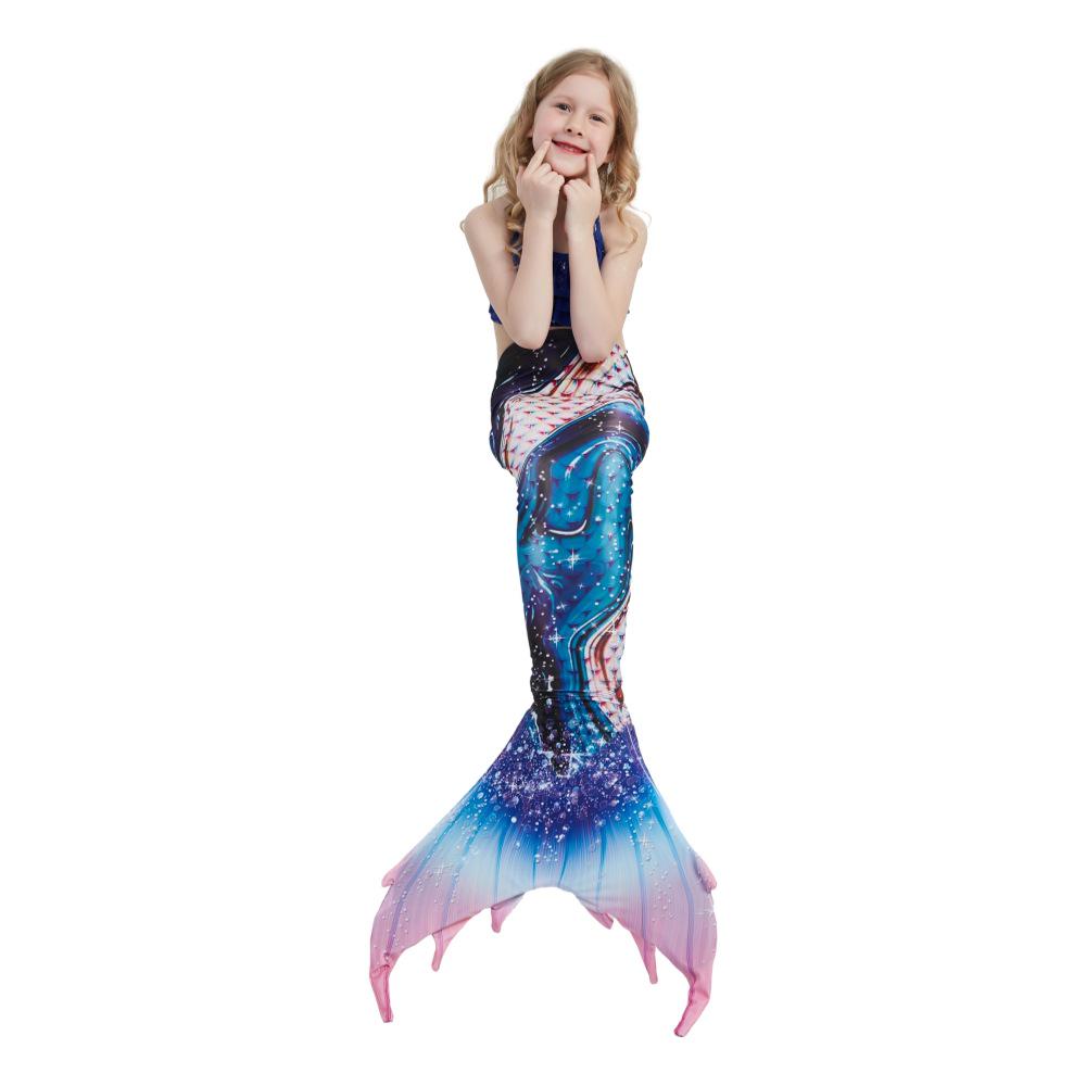 Costum de baie Costum de Prințesă Sirena pentru Copii cu Coadă - Stil Nou pentru Fete