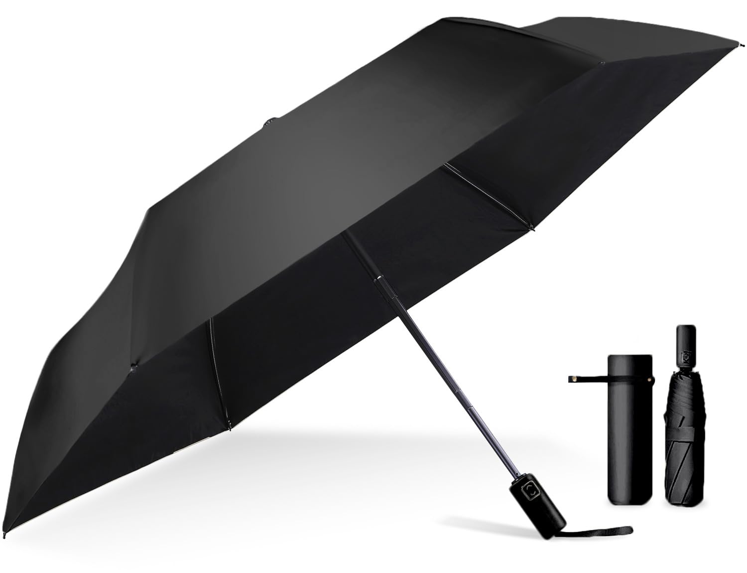 

Складной зонт от УФ-лучей Легкий, Женский, Защита, 100% (Классический черный)