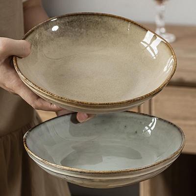 Set di Ciotole in Ceramica Stile Giapponese Retrò: Versatile per Insalate, Noodles, Zuppe e Altro