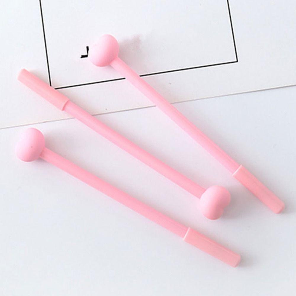 10pcs Cute Kawaii Stationery Black Ink Ballpoint Pen Three-dimensional Writing Pen  School Supplies