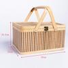 Vintage Bamboo Basket Chinese Style Bread Storage Basket Moon Cake Box  Mid-Autumn Festival
