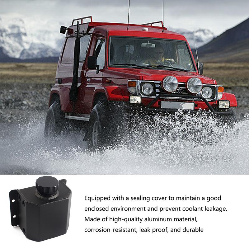 Reservoir Recovery Water Tank Bottle Coolant Overflow Tank Fully Enclosed Long-Lasting Coolant Tank Efficient Engine Cooling For