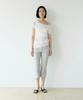 Loutaideu Cotton Capri Pants [Light Gray]
