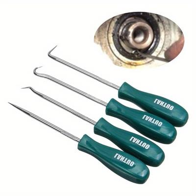 4Pcs Car Auto Vehicle Oil Seal Screwdrivers Set O-Ring Seal Gasket Puller Remover Pick Hooks Tools Car Accessories.