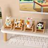 Resin Pig Rocking Chair Ornaments Cartoon Animal Model Toy  Home Desktop Decoration