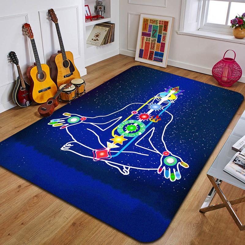 M-Mandala Bohemia Printed Carpet Fashion Yoga Mat Non-Slip Carpet Bedroom Decoration Outdoor Carpet Bedroom Birthday Gift