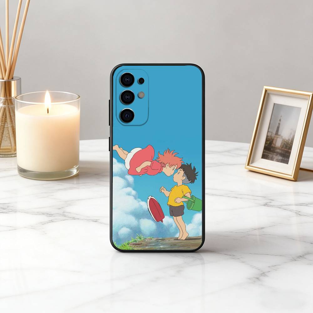 

Чехол для телефона P-Ponyo на C-Cliff у моря Черный Силикон Мягкий Для Samsung S25,S24,S21,S22,S23,S30,Ultra,S20,Plus,Fe,Lite Samsung S20ULTRA5G