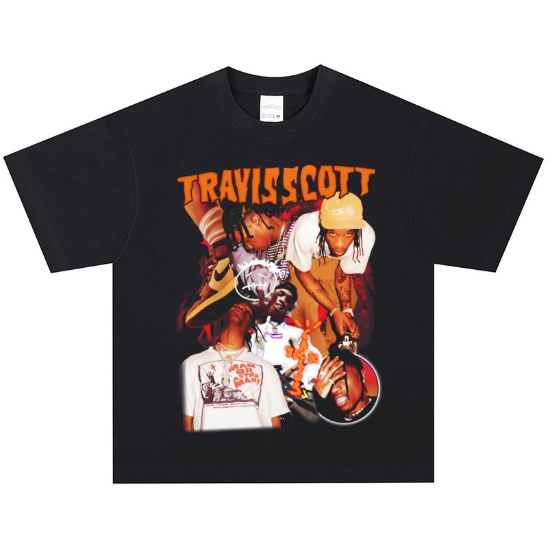 Футболка Travis Scott, Мягкая ткань, Повседневная S