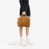 [Pre-Owned] Soft Berlin Visetos Canvas Leather Monogram Print Tote Crossbody Bag Medium - Very Good #A026KL