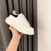 Italské McQueen malé bílé boty dámské 2025 nové jarní a podzimní plátěné boty platforma zvýšení výšky pár pánské boty všestranné sportovní a lei