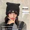 Autumn/Winter Postpartum Knit Beanie for Women: Cute, Cozy Wool Hat for Small Faces