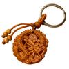 Keychain Dragon Netsuke Strap Wood Carving Good Luck Charm Feng Shui Goods Wealth Luck Natural Wood Netsuke Blue Dragon Sculpture [DAZUMA] (Harmony