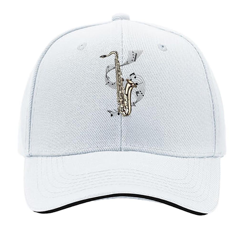 Saxophone Music InstruUnisext Themed Design Sandwich Baseball Cap