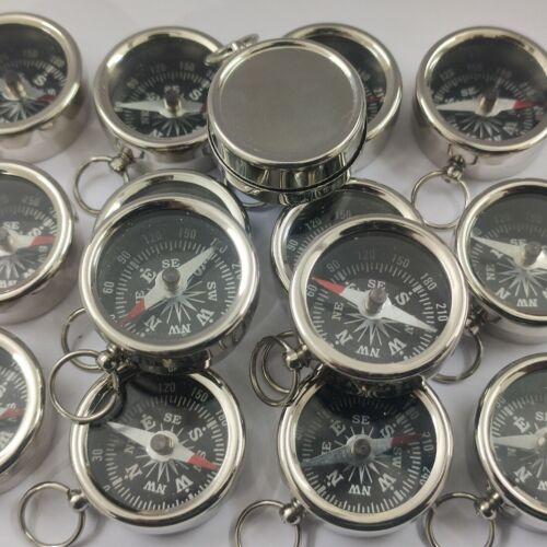 Antique Vintage Brass Compass 27mm LOT OF 15 Pcs Marine Collectible Gift