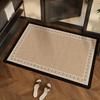 Pre-owned Non-slip Bathroom Water Absorption Mat - Wear-resistant Decorative Foot Mat for Door or Hallway