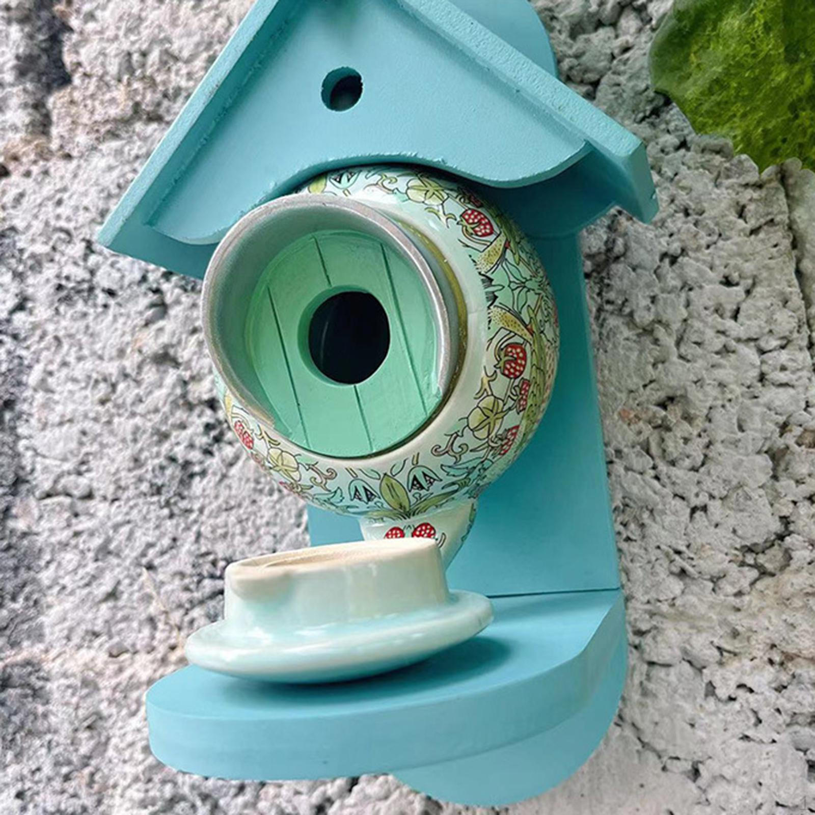 

Керамический чайник для сада, подвесная кормушка для птиц, скворечник для колибри 12x11x22 см, аксессуары, универсальные для Style A