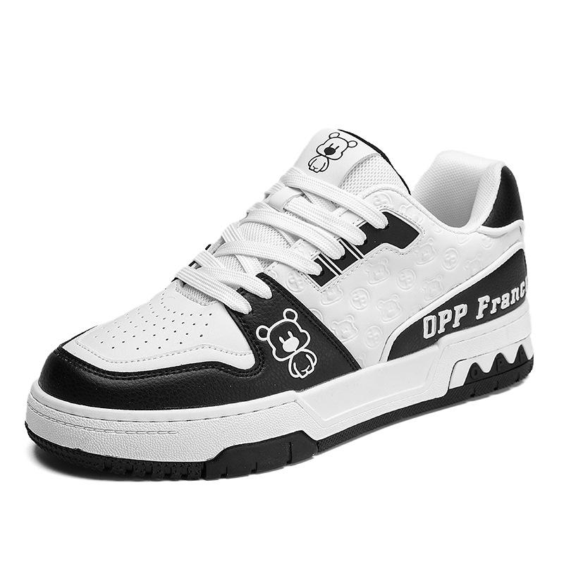Scarpe Plate da Coppia Moda Casual Retro Stringate Sportive Scarpe Bianche