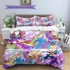 Pokemon Scene Illustration Bedding Set, Pokemon Scene Bedroom Decor, Gift for Pokemon Enthusiasts