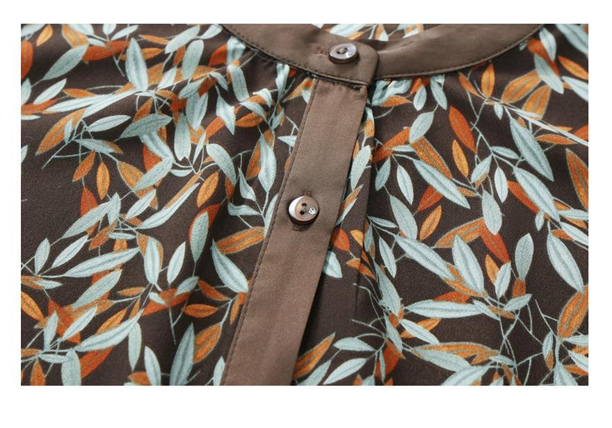 2026 Summer New Style Elegant Slimming Printed Long-Sleeved Women's Shirt - Fashionable and Versatile for Spring/Summer