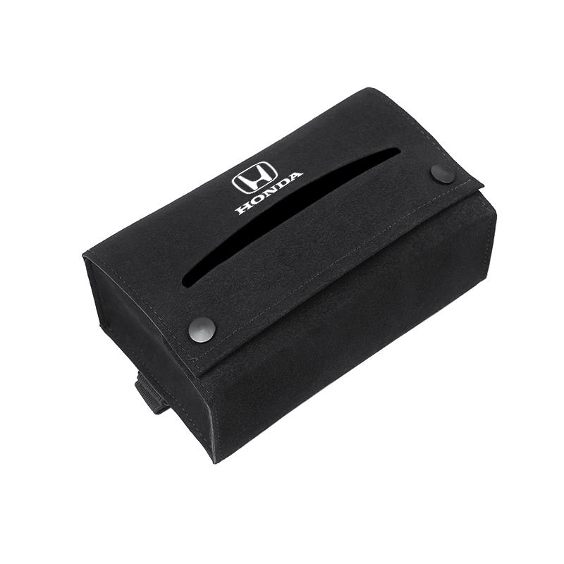 

Car Tissue Box Holder Leather Car Armrest Napkin Case Sun Visor Backseat Bag For Honda Civic FIT CRV Accord HRV CRZ 5th City CRX
