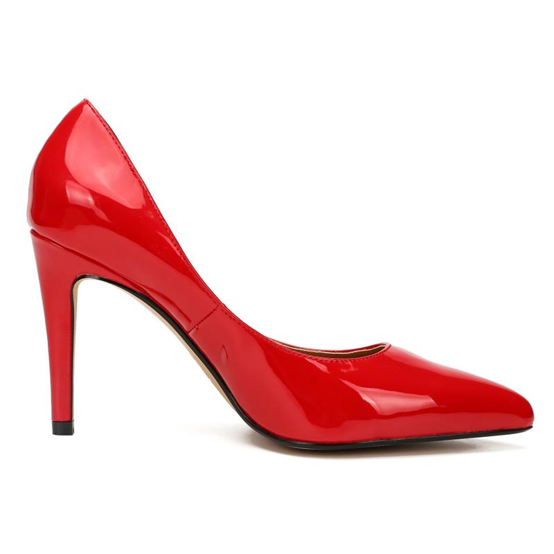 Hey Si Mey Classic Women's High Heels Shoes Fashion Large Size 45 48 Point Black Red Heeled Wedding Shoes OL Office Dress Pumps