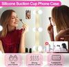 Suction Phone Grip 8.5×5.5CM Anti-Slip Silicone Sticky Grip 24 Suction Cups Strong Hold Suction Cup Mount for Hands-Free Mobile Stand Use