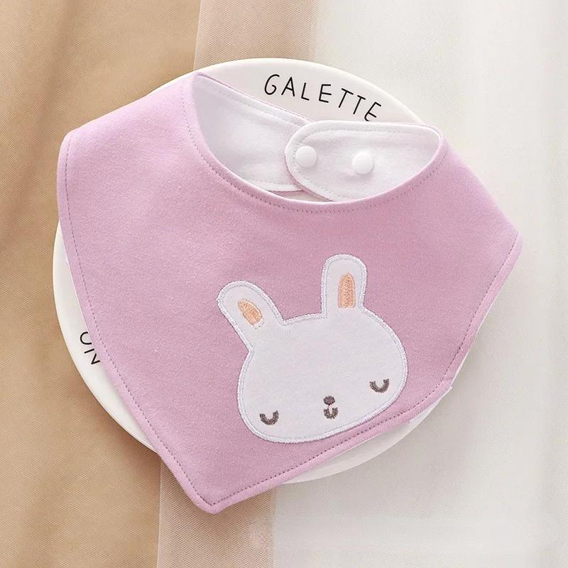 Triangle Cartoon Baby Bibs Soft Newborn Feeding Towel Cotton Cloths for Girls Boys Bandana Bib Newborn Saliva Towel Burp Cloths