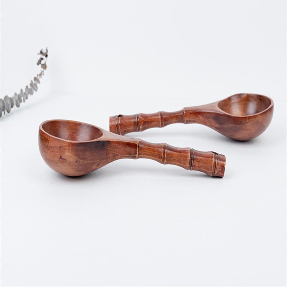 Long Handle Kitchen With Bamboo Joint Varnish Soup Spoon Water Spoon Rice Spoon For Porridge