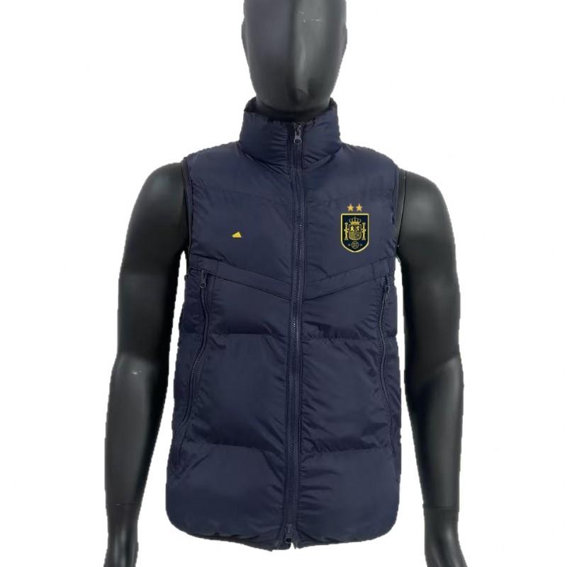 Waterproof Down Vest Men Women Outdoor Sports Warm-Up Training Jacket Football Team Fan Apparel