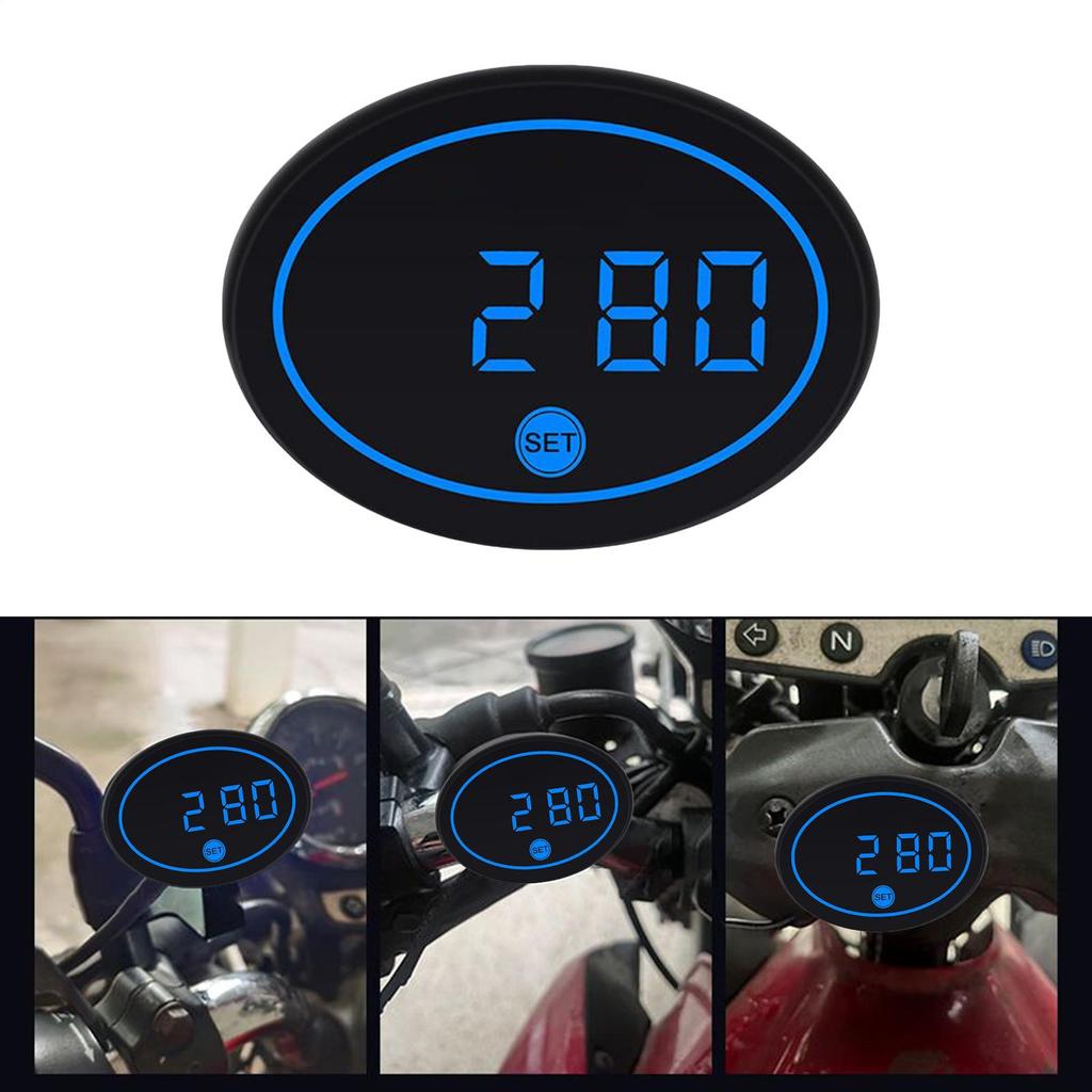 Motorbike Digital Clock Real-Time Monitoring Motorbike Voltage Temperature Meter For Women Teens Cycling Enthusiasts Commuting
