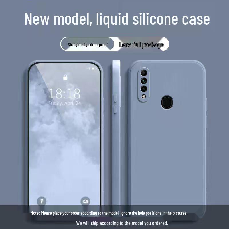 Oppo A8 Phone Case: Solid Color, Full Coverage, Drop Protection with Rubik's Cube Liquid Design