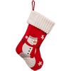 Christmas Stockings for Tree 37x26cm Cloth Material with Embroidered Holiday Designs and Convenient Hanging Loop