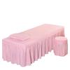 Square Head Quilted Thicken Beauty Salon Lash Massage Table Bed Skirt Mattress Cover SPA Treatment with Face Breath Hole Sheet